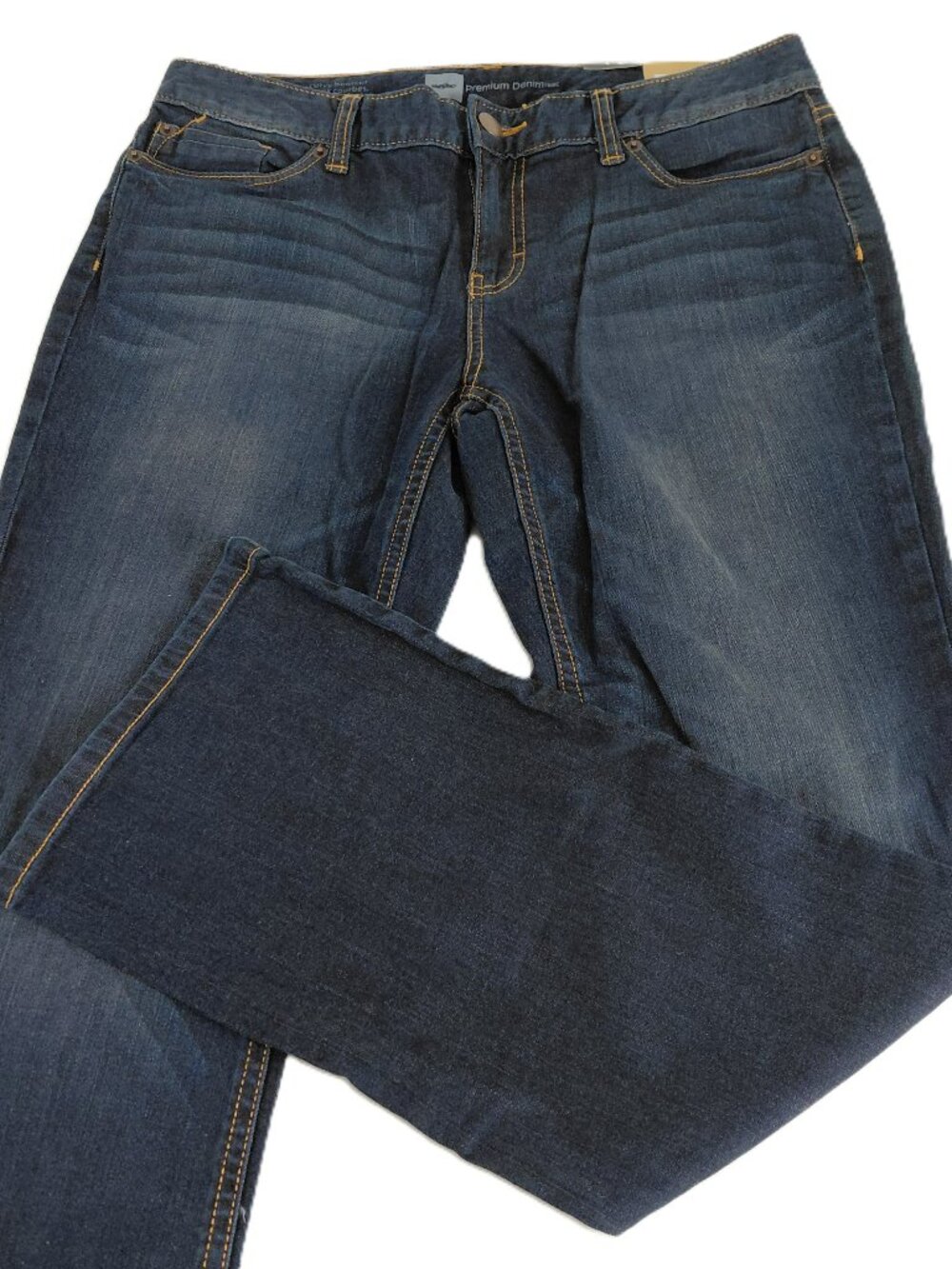 Mossimo Curvy Bootcut Jeans Women's Size 10S Dark Wash Mid Rise Stretch Denim